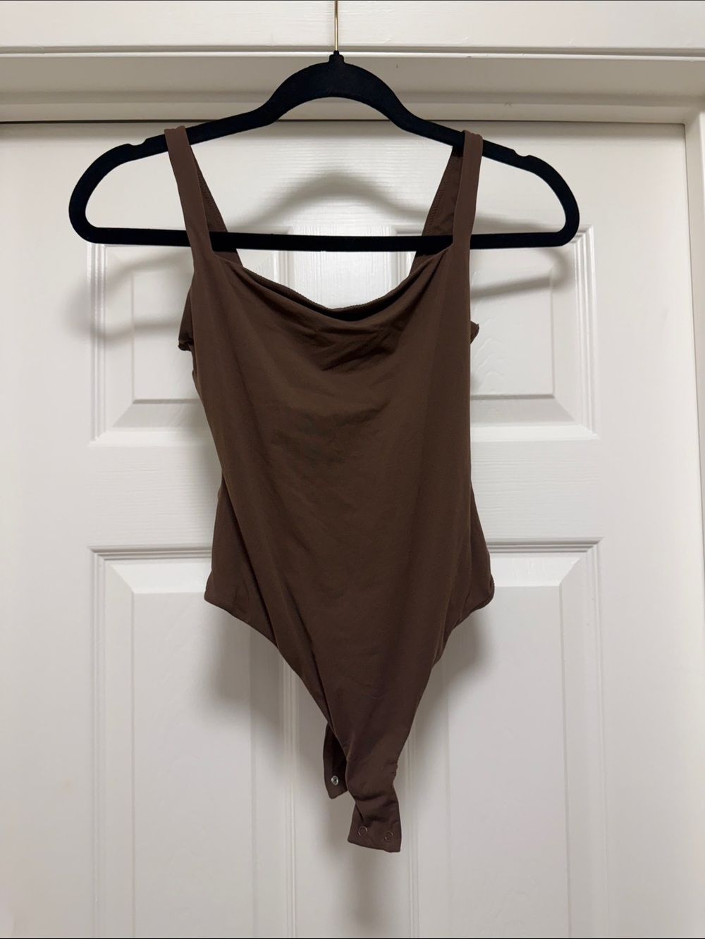 SKIMS Brown Scoop Neck Bodysuit
